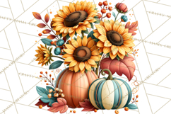 Summer's Bounty Harvest Floral Cottagecore Garden PNG Product Image 3