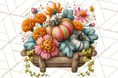 Summer's Bounty Harvest Floral Cottagecore Garden PNG Product Image 2