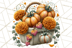 Summer's Bounty Harvest Floral Cottagecore Garden PNG Product Image 3