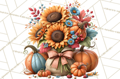Summer's Bounty Harvest Floral Cottagecore Garden PNG Product Image 5