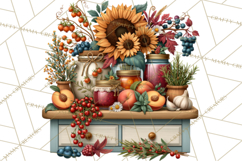 Summer's Bounty Harvest Floral Cottagecore Garden PNG Product Image 3