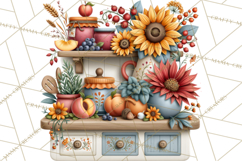 Summer's Bounty Harvest Floral Cottagecore Garden PNG Product Image 4