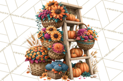Summer's Bounty Harvest Floral Cottagecore Garden PNG Product Image 3