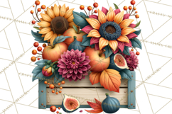 Summer's Bounty Harvest Floral Cottagecore Garden PNG Product Image 3