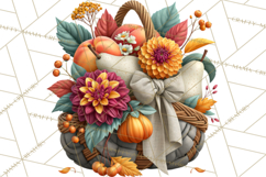 Summer's Bounty Harvest Floral Cottagecore Garden PNG Product Image 2