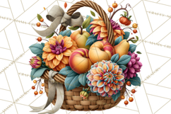 Summer's Bounty Harvest Floral Cottagecore Garden PNG Product Image 3