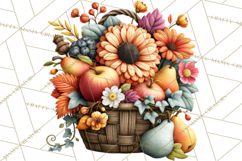 Summer's Bounty Harvest Floral Cottagecore Garden PNG Product Image 3
