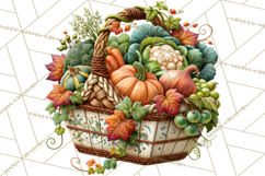 Summer's Bounty Harvest Floral Cottagecore Garden PNG Product Image 4