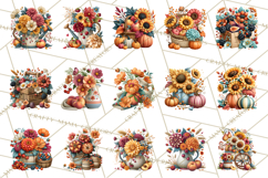 Summer's Bounty Harvest Floral Cottagecore Garden PNG Product Image 2