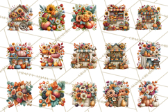 Summer's Bounty Harvest Floral Cottagecore Garden PNG Product Image 3