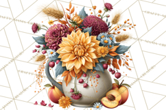 Summer's Bounty Harvest Floral Cottagecore Garden PNG Product Image 2