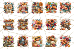 Summer's Bounty Harvest Floral Cottagecore Garden PNG Product Image 5