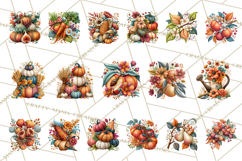 Summer's Bounty Harvest Floral Cottagecore Garden PNG Product Image 8
