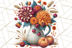 Summer's Bounty Harvest Floral Cottagecore Garden PNG Product Image 3