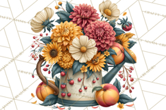 Summer's Bounty Harvest Floral Cottagecore Garden PNG Product Image 2