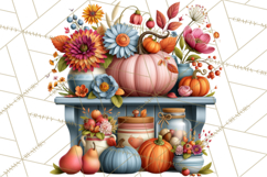 Summer's Bounty Harvest Floral Cottagecore Garden PNG Product Image 2