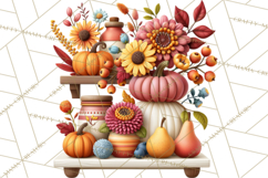 Summer's Bounty Harvest Floral Cottagecore Garden PNG Product Image 3