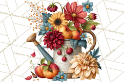 Summer's Bounty Harvest Floral Cottagecore Garden PNG Product Image 3