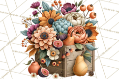 Summer's Bounty Harvest Floral Cottagecore Garden PNG Product Image 2