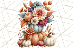 Summer's Bounty Harvest Floral Cottagecore Garden PNG Product Image 3