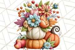 Summer's Bounty Harvest Floral Cottagecore Garden PNG Product Image 4
