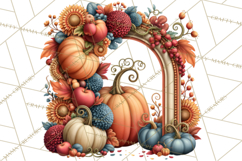 Summer's Bounty Harvest Floral Cottagecore Garden PNG Product Image 2