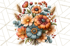 Summer's Bounty Harvest Floral Cottagecore Garden PNG Product Image 4