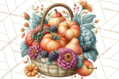 Summer's Bounty Harvest Floral Cottagecore Garden PNG Product Image 4