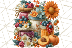 Summer's Bounty Harvest Floral Cottagecore Garden PNG Product Image 5