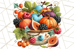 Summer's Bounty Harvest Floral Cottagecore Garden PNG Product Image 2