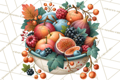 Summer's Bounty Harvest Floral Cottagecore Garden PNG Product Image 3