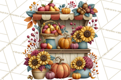 Summer's Bounty Harvest Floral Cottagecore Garden PNG Product Image 5