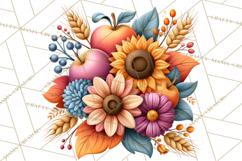 Summer's Bounty Harvest Floral Cottagecore Garden PNG Product Image 2