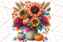 Summer's Bounty Harvest Floral Cottagecore Garden PNG Product Image 3