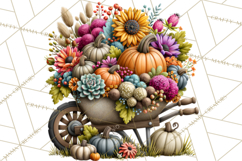 Summer's Bounty Harvest Floral Cottagecore Garden PNG Product Image 5