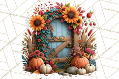 Summer's Bounty Harvest Floral Cottagecore Garden PNG Product Image 2