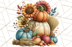 Summer's Bounty Harvest Floral Cottagecore Garden PNG Product Image 4