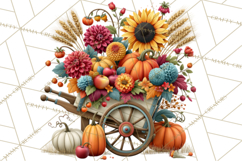 Summer's Bounty Harvest Floral Cottagecore Garden PNG Product Image 2