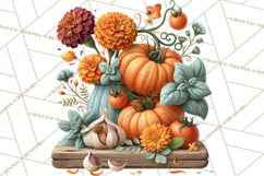 Summer's Bounty Harvest Floral Cottagecore Garden PNG Product Image 5