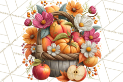 Summer's Bounty Harvest Floral Cottagecore Garden PNG Product Image 3