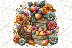 Summer's Bounty Harvest Floral Cottagecore Garden PNG Product Image 5