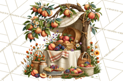 Summer's Bounty Harvest Floral Cottagecore Garden PNG Product Image 2
