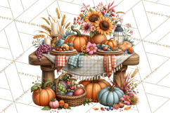 Summer's Bounty Harvest Floral Cottagecore Garden PNG Product Image 2