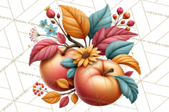 Summer's Bounty Harvest Floral Cottagecore Garden PNG Product Image 4