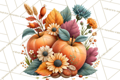 Summer's Bounty Harvest Floral Cottagecore Garden PNG Product Image 5