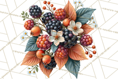 Summer's Bounty Harvest Floral Cottagecore Garden PNG Product Image 2