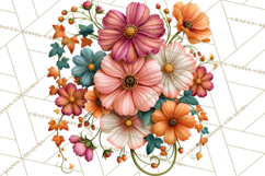 Summer's Bounty Harvest Floral Cottagecore Garden PNG Product Image 4