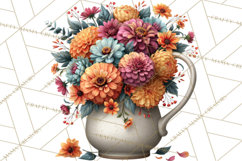 Summer's Bounty Harvest Floral Cottagecore Garden PNG Product Image 4