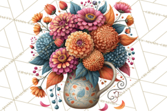 Summer's Bounty Harvest Floral Cottagecore Garden PNG Product Image 5