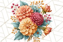 Summer's Bounty Harvest Floral Cottagecore Garden PNG Product Image 2